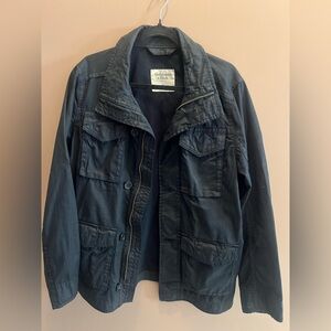 Abercrombie & Fitch Blue Waxed canvas Jacket - S